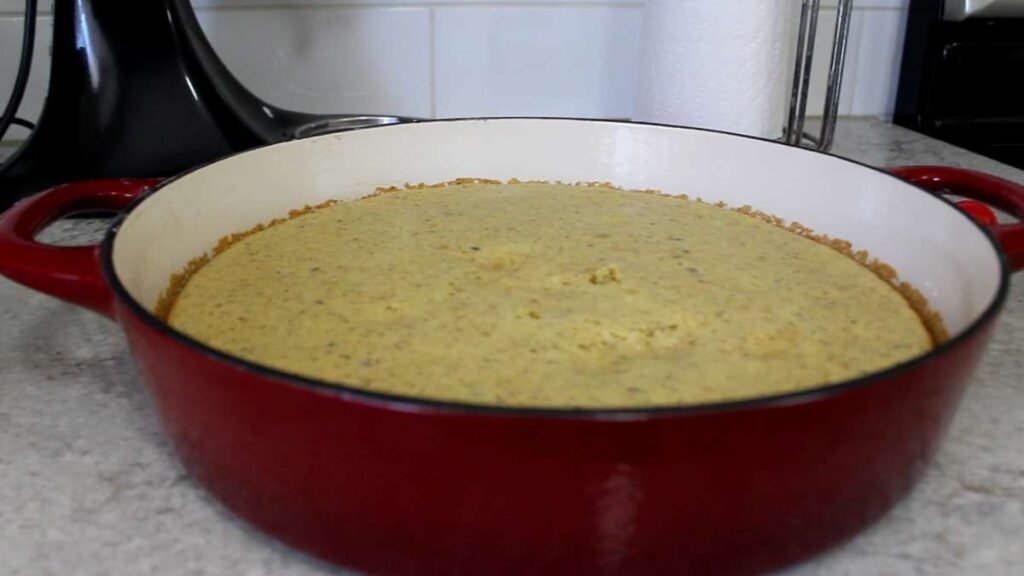 a cake baked substituting eggs with ground flaxseeds