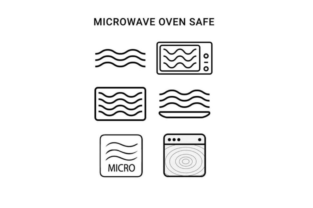 microwave oven safe symbols