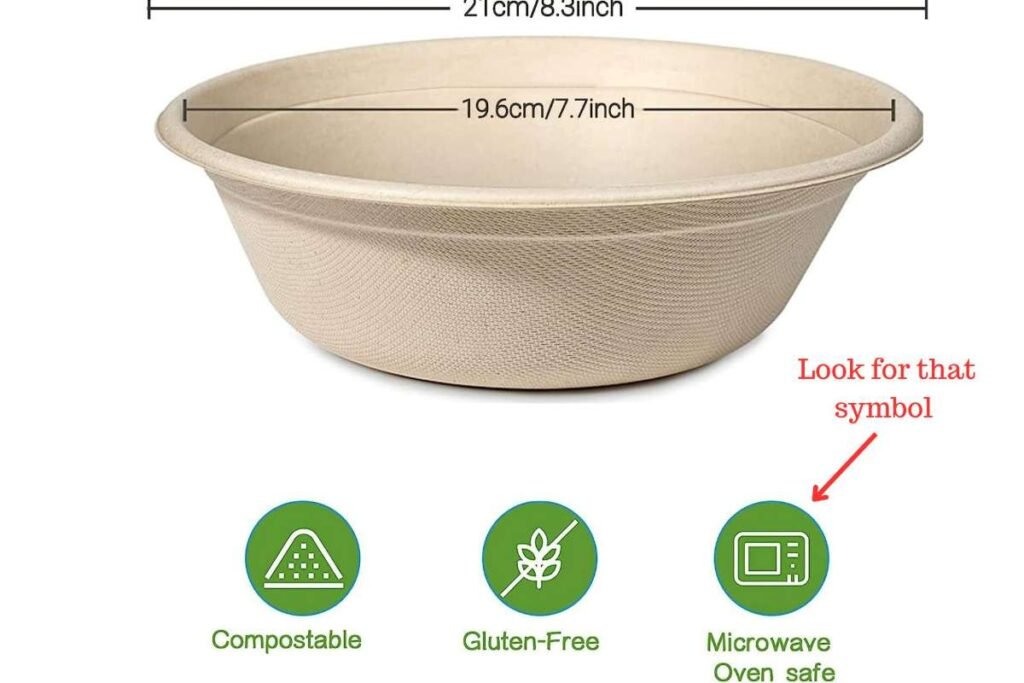 microwave safe paper bowl symbol